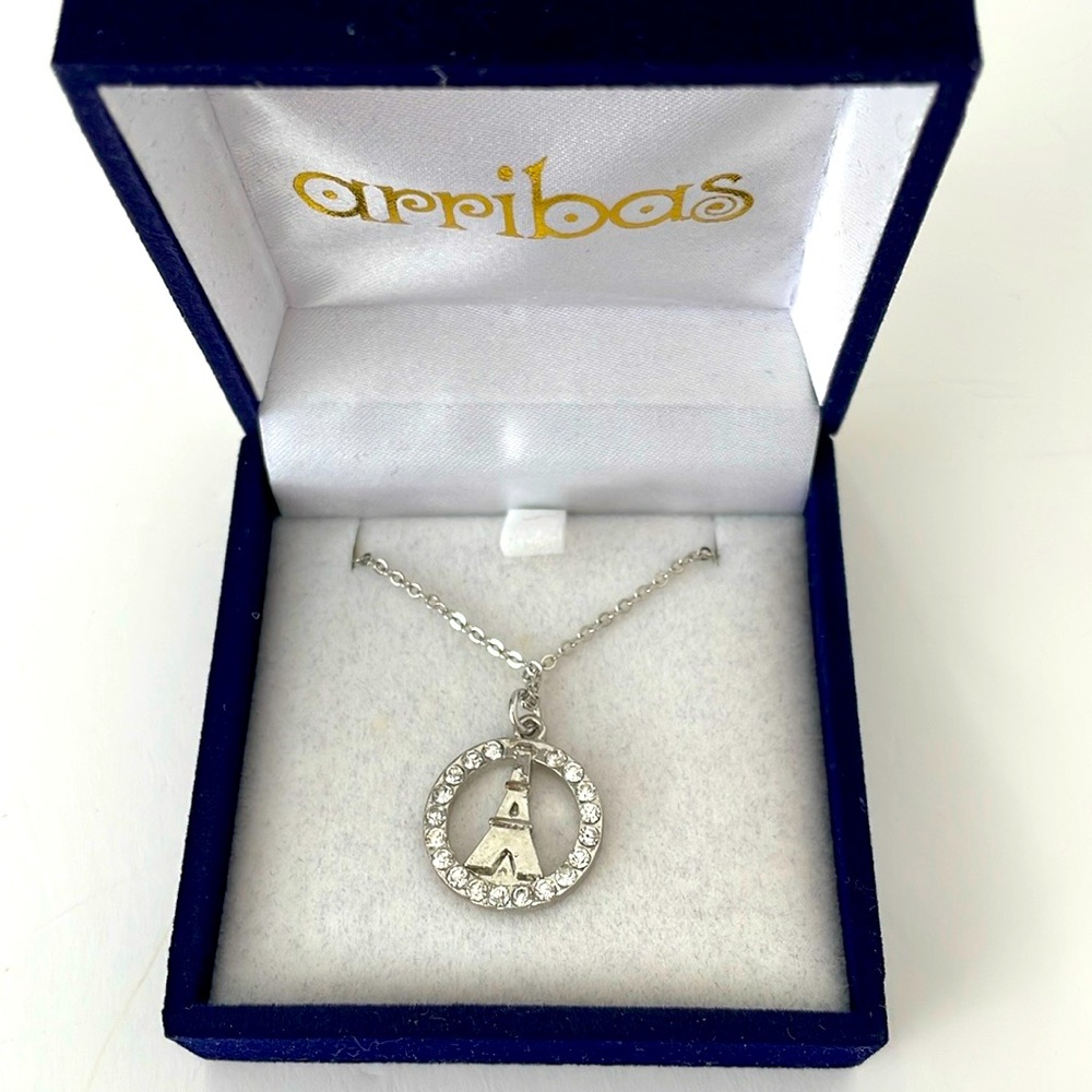 Arribas Maison Eiffel Tower Necklace Paris New In Box